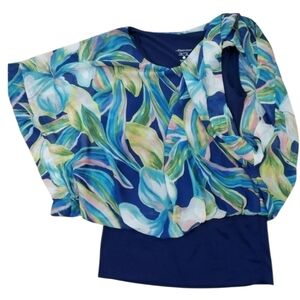 MiracleSuit ~Woman Size S~ Blouse Top Everyday Shapewear Dolman Sleeves Slimming